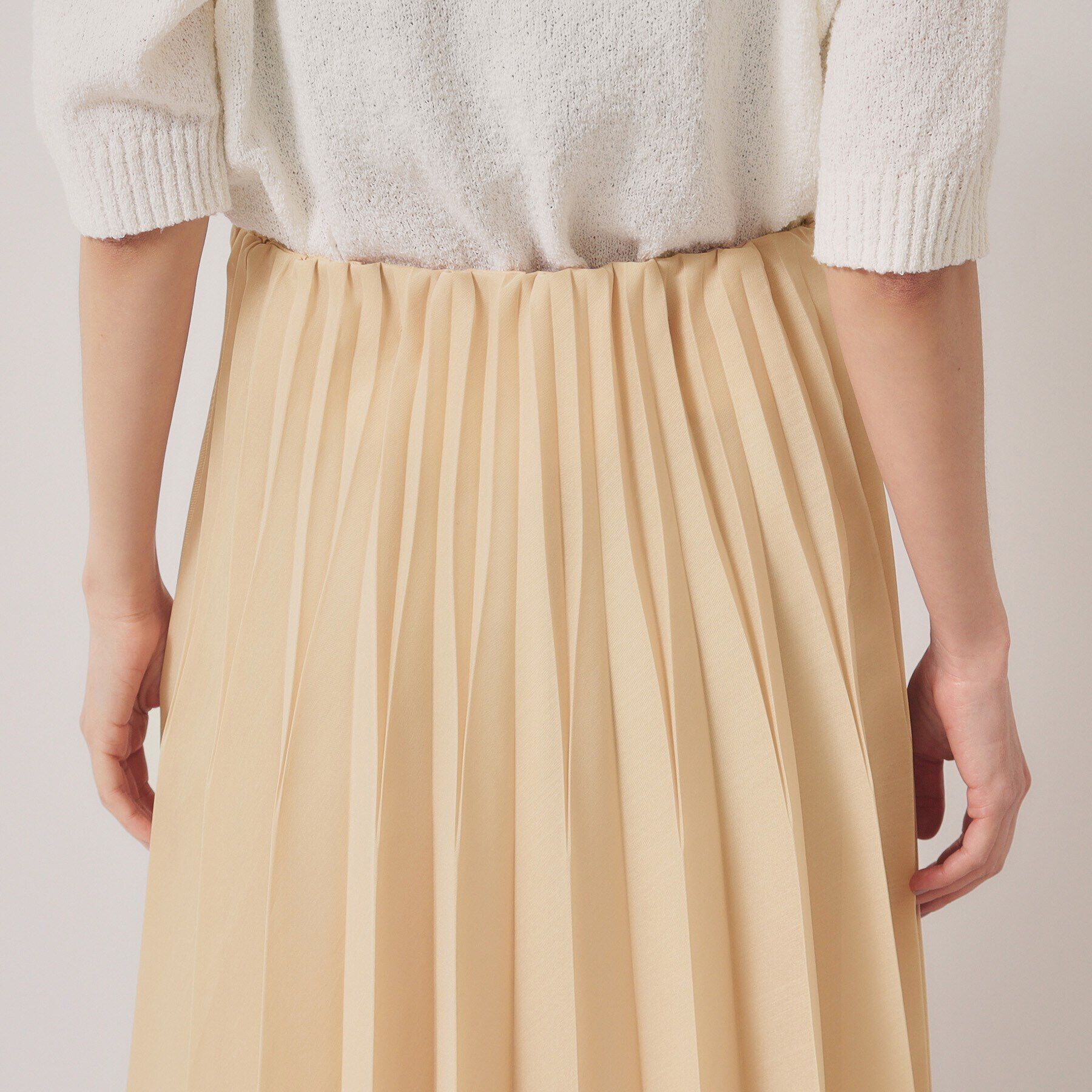 SunaUna「【オーガンジー／ウエストゴム】プリーツロングスカート」|スカート|