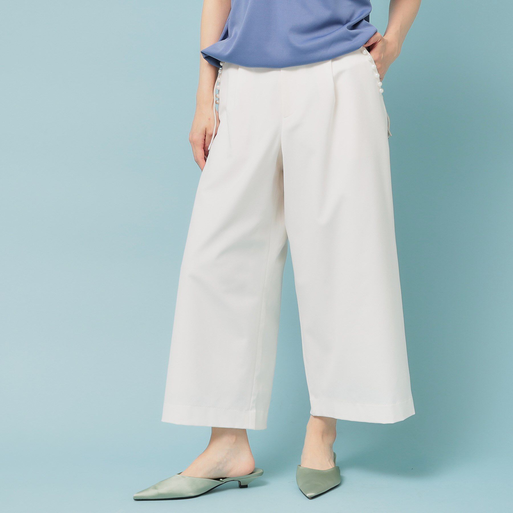 SunaUna「【ウエストゴム／S～L】ガウチョパンツ」|その他|