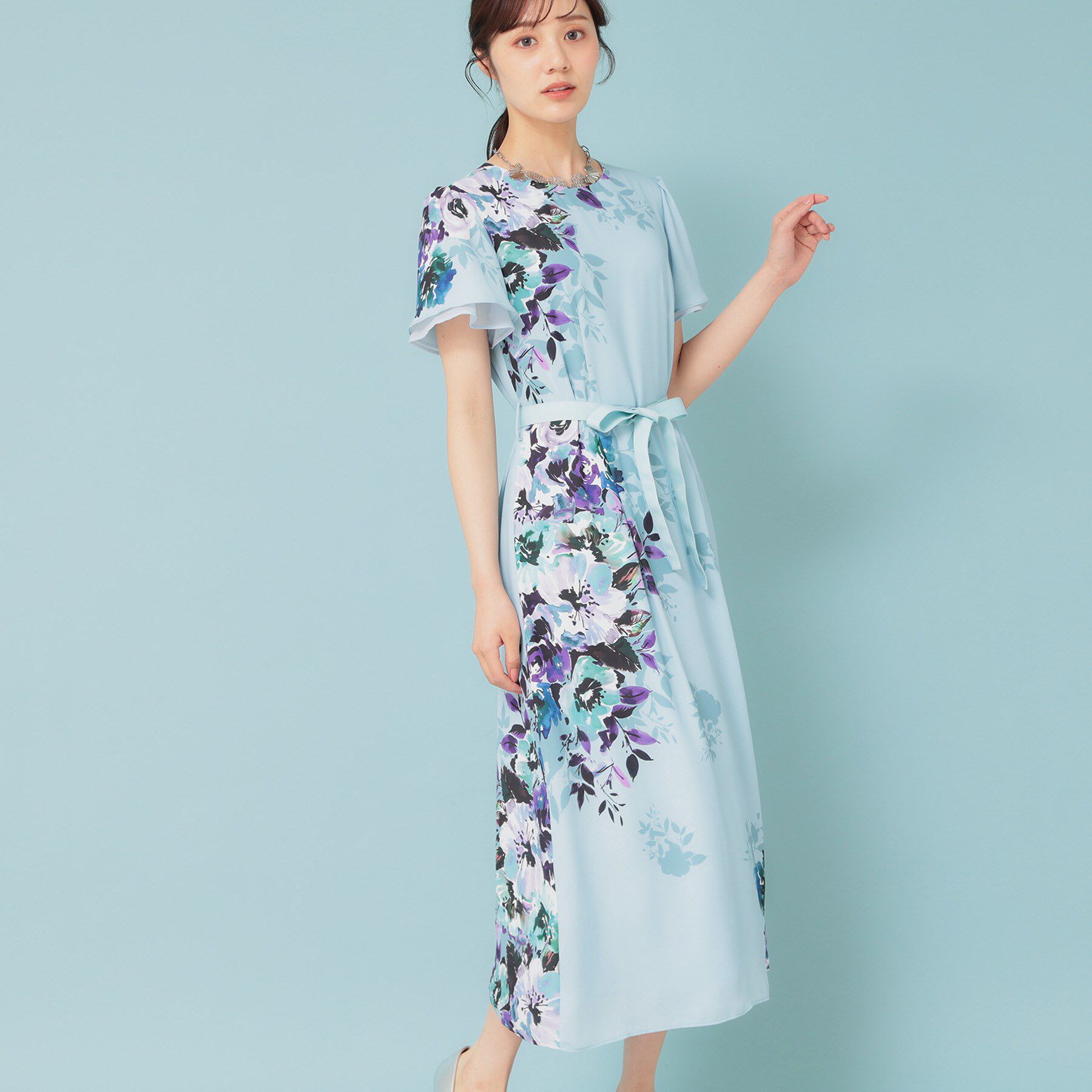 SunaUna「【&yours project】パネル柄ワンピース」|ワンピース|ブルー(191)