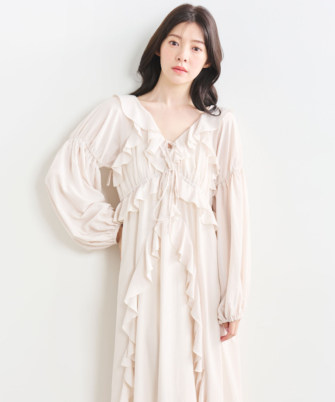 COCO DEAL「フリルロングワンピース」|ワンピース|