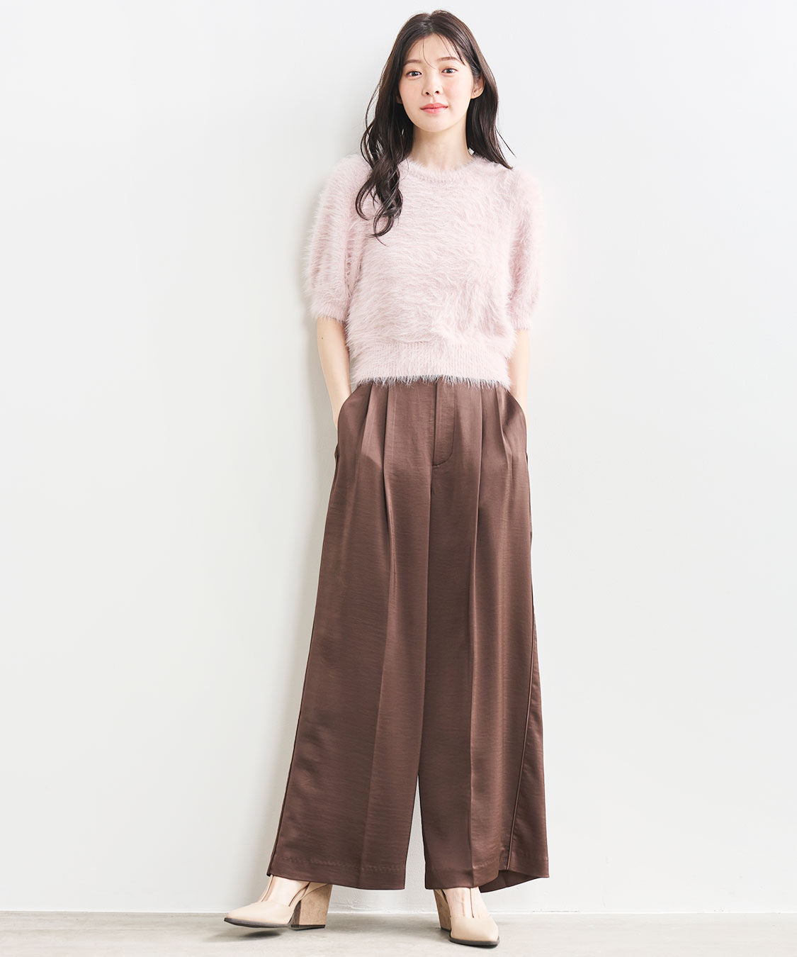 COCO DEAL「半袖フェザーニット」|ニット・セーター|