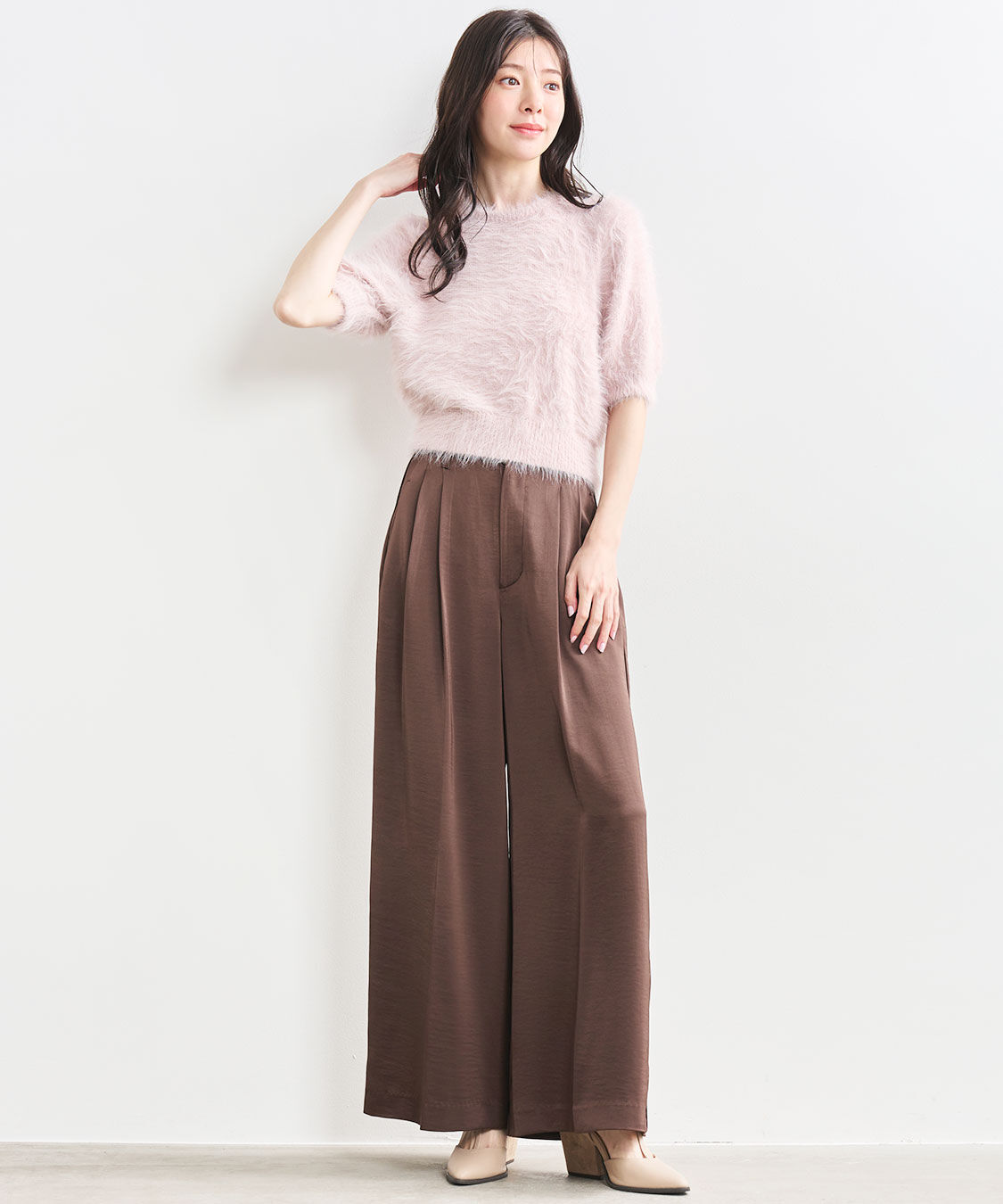 COCO DEAL「半袖フェザーニット」|ニット・セーター|