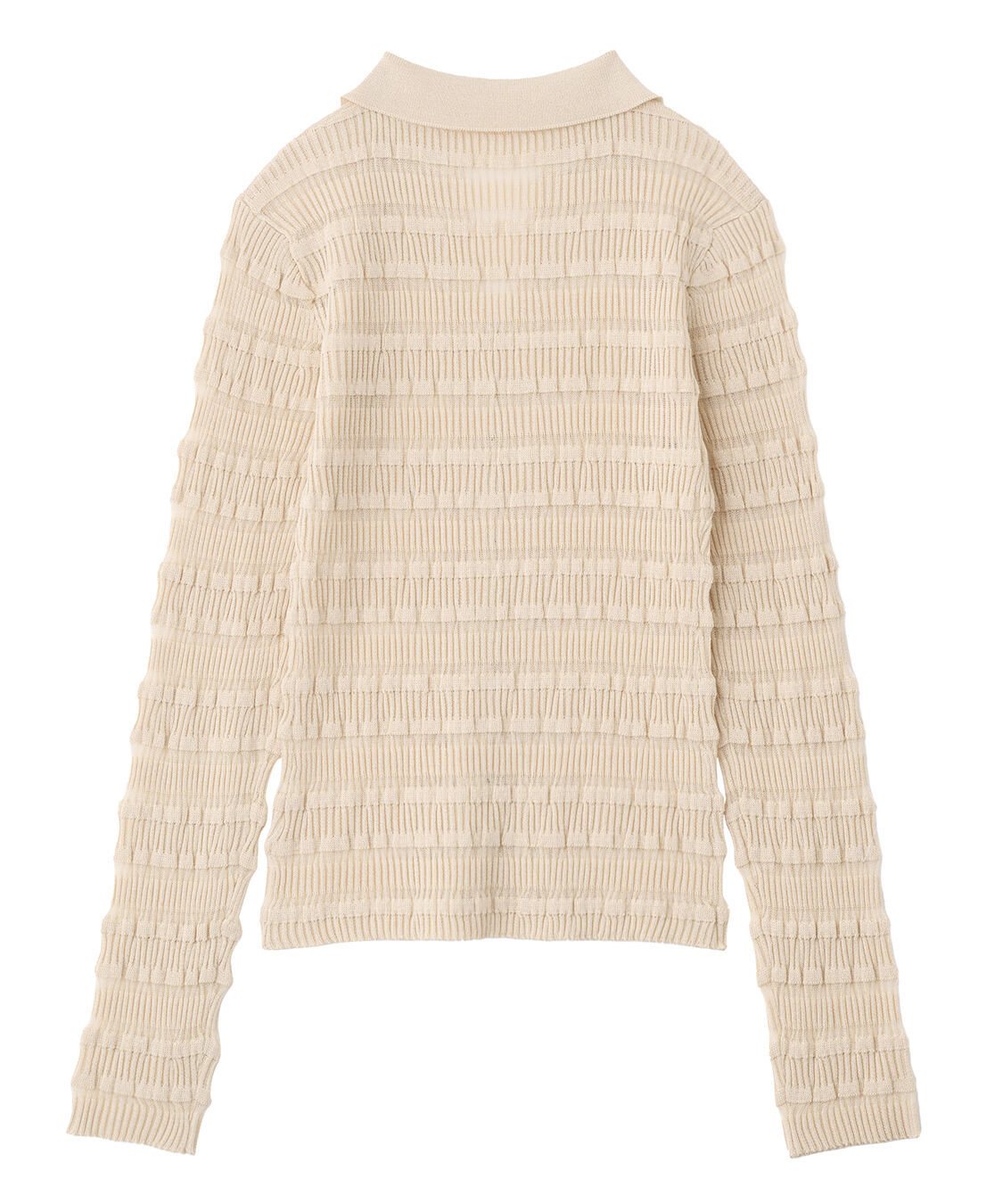 COCO DEAL「フリルボーダーニットシャツ」|シャツ・ブラウス|