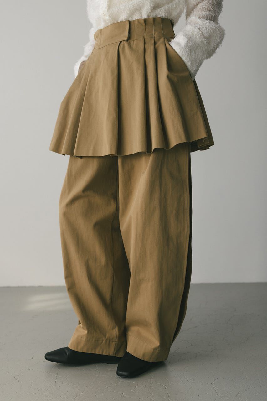 STYLEMIXER「タックワイドミニスカート」|スカート|