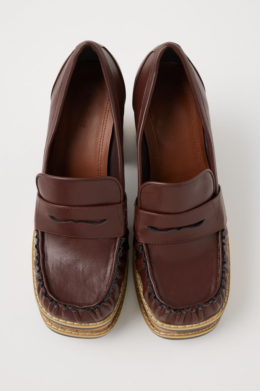 MOUSSY「PLATFORM SQUARE ローファー」|ローファー|