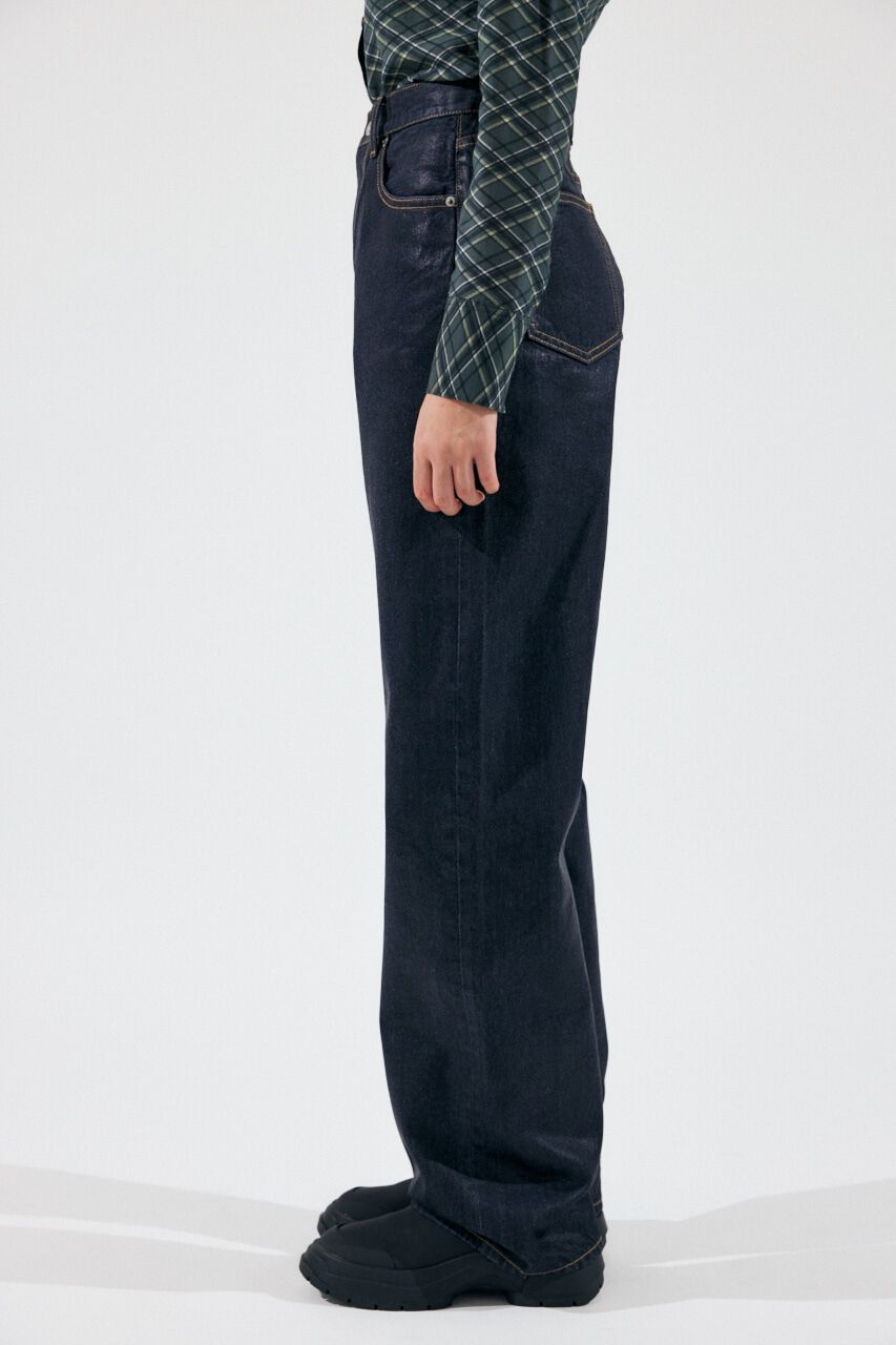 MOUSSY「HW COATED LOOSE STRAIGHT」|デニム|
