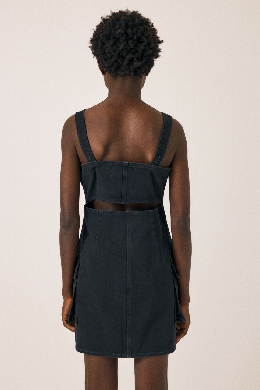 MOUSSY「DENIM CARGO MINI ドレス」|ワンピース|