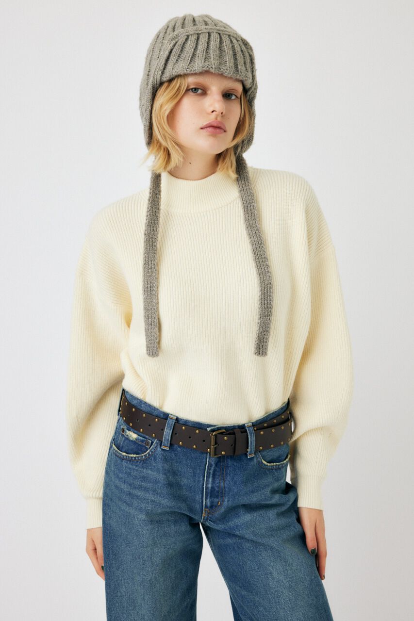 MOUSSY「MOCK NECK COMPACT ニット」|ニット・セーター|