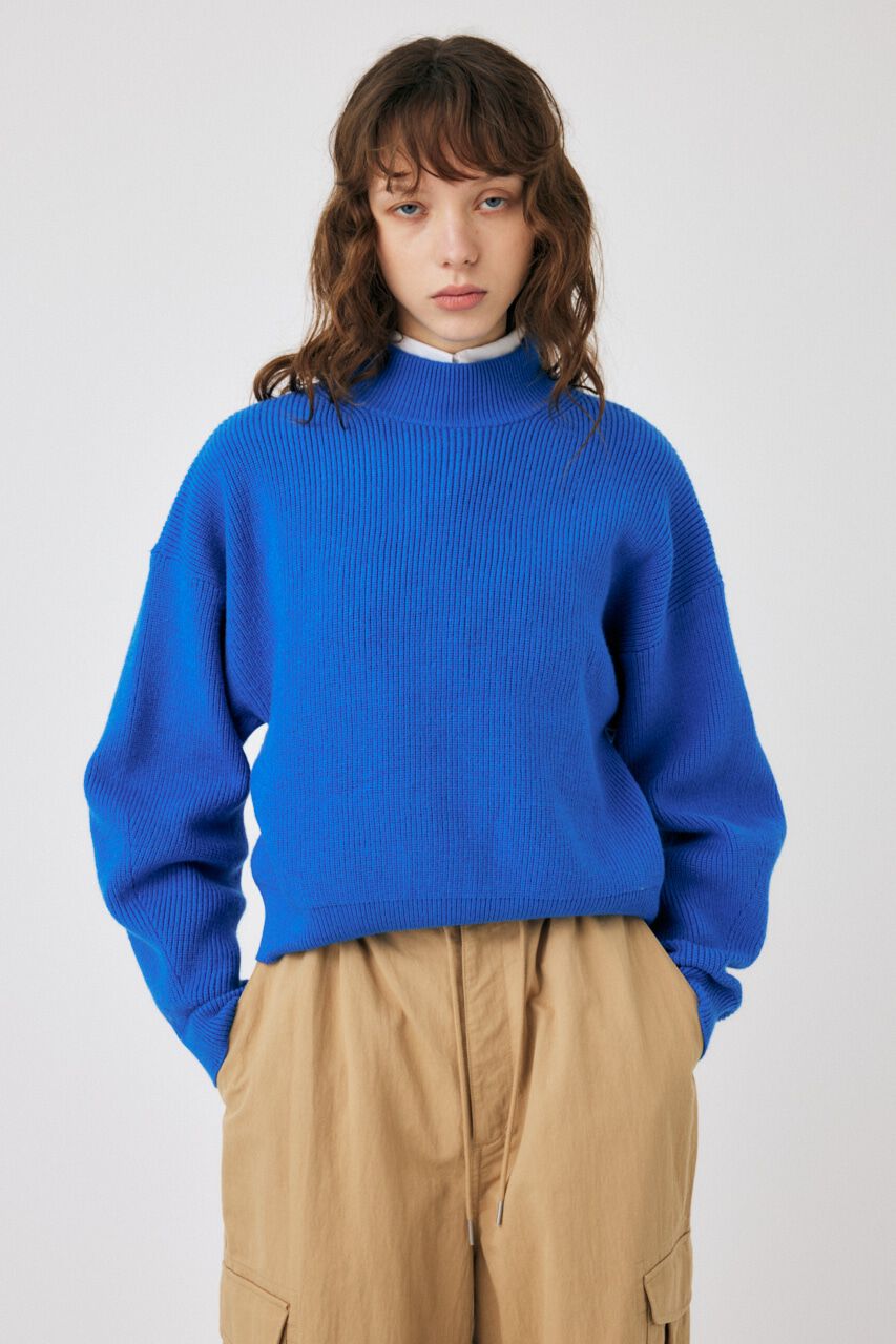 MOUSSY「MOCK NECK COMPACT ニット」|ニット・セーター|