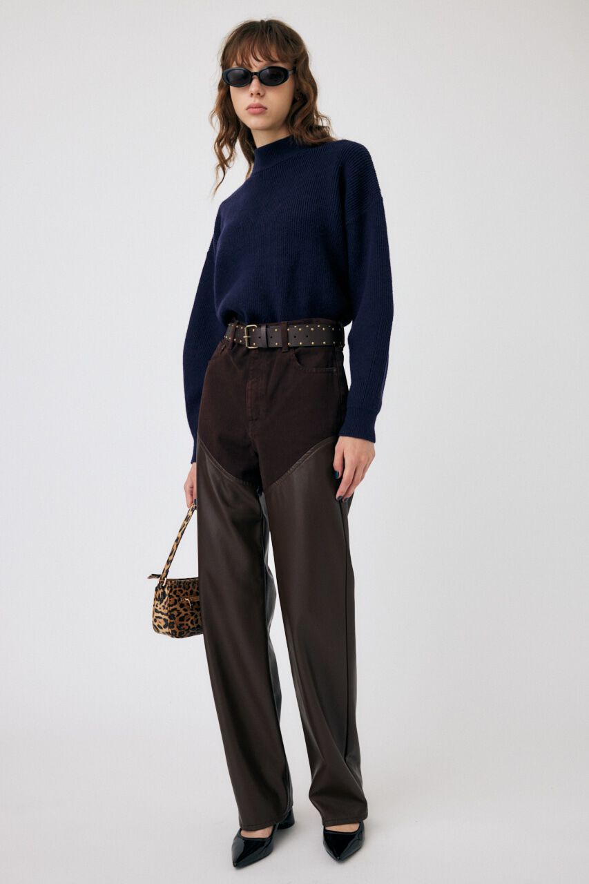 MOUSSY「MOCK NECK COMPACT ニット」|ニット・セーター|