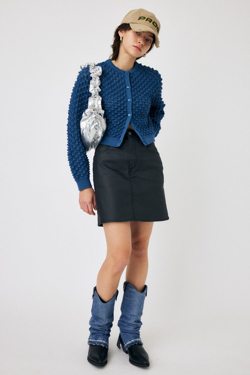 MOUSSY「PEAK STITCH KNIT カーディガン」|ニット・セーター|