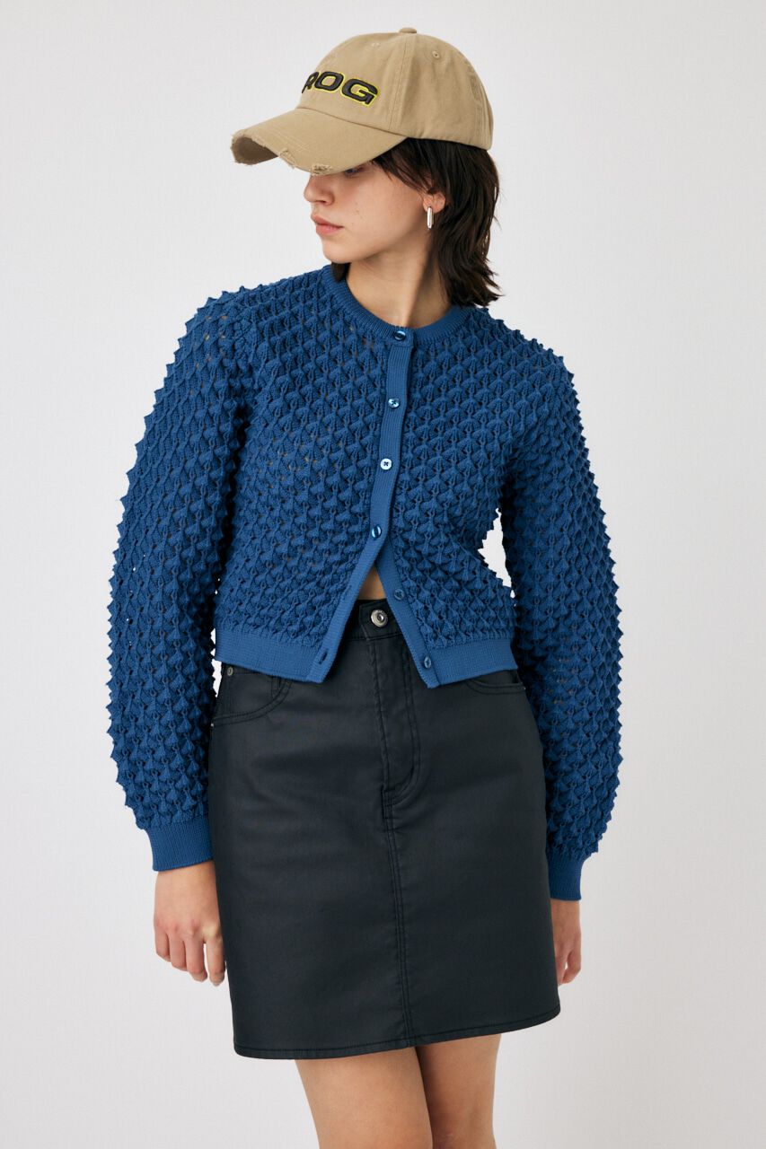 MOUSSY「PEAK STITCH KNIT カーディガン」|ニット・セーター|