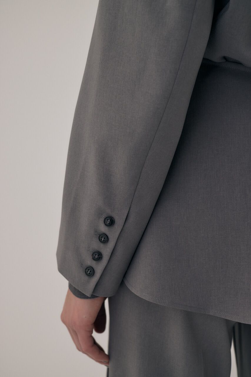 MOUSSY「リサイクルポリエステル使用ノーカラージャケット＆ペプラムベルトSET」|その他|