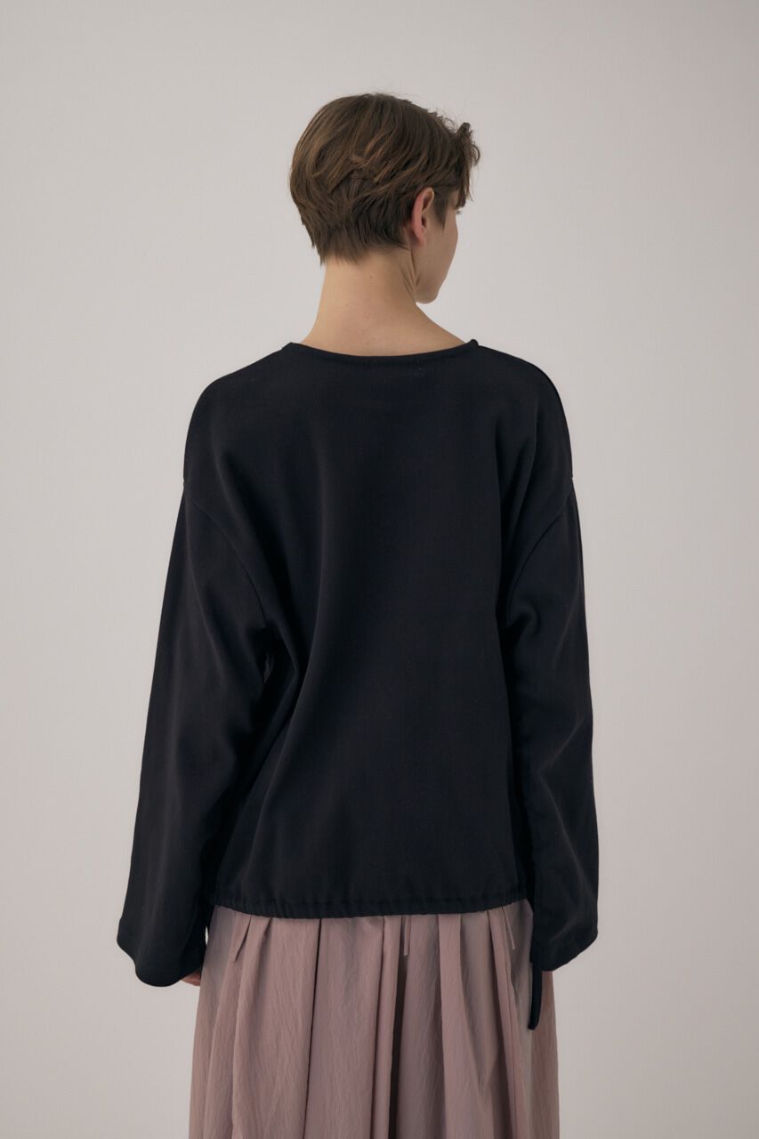 MOUSSY「ｵｰｶﾞﾆｯｸｺｯﾄﾝ使用の厚手ｶｯﾄｿｰ裾と袖を紐でｷﾞｬｻﾞｰ 」|Tシャツ・カットソー|