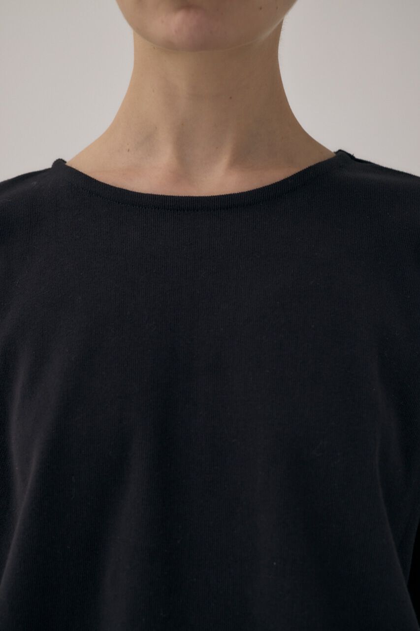 MOUSSY「ｵｰｶﾞﾆｯｸｺｯﾄﾝ使用の厚手ｶｯﾄｿｰ裾と袖を紐でｷﾞｬｻﾞｰ 」|Tシャツ・カットソー|