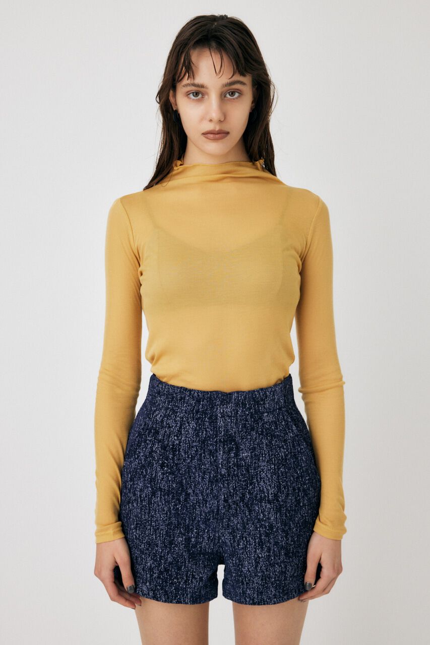 MOUSSY「LOOSE FIT HIGH NECK トップス」|Tシャツ・カットソー|YEL