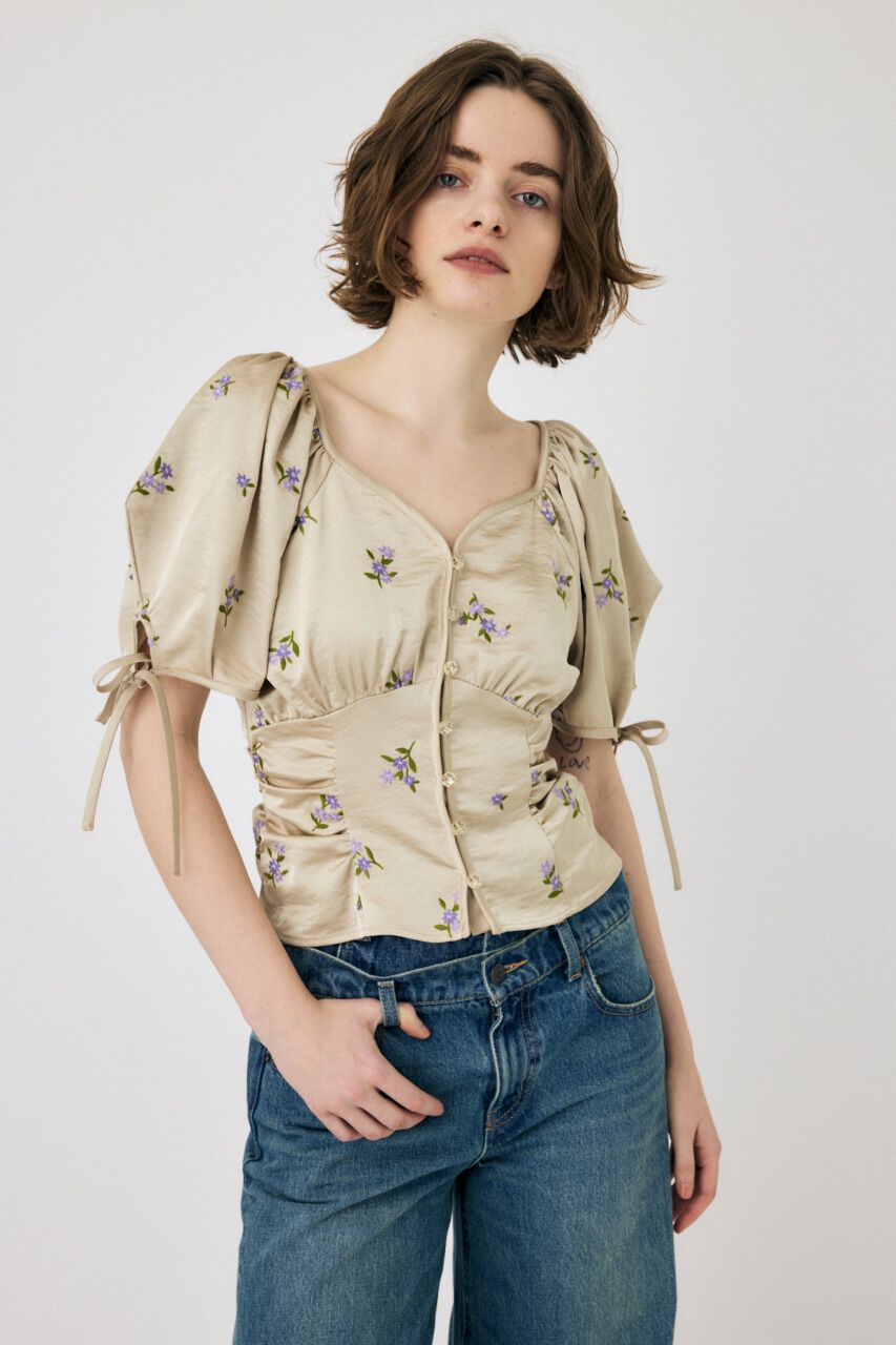 MOUSSY「BUTTERFLY SLEEVE ブラウス」|シャツ・ブラウス|