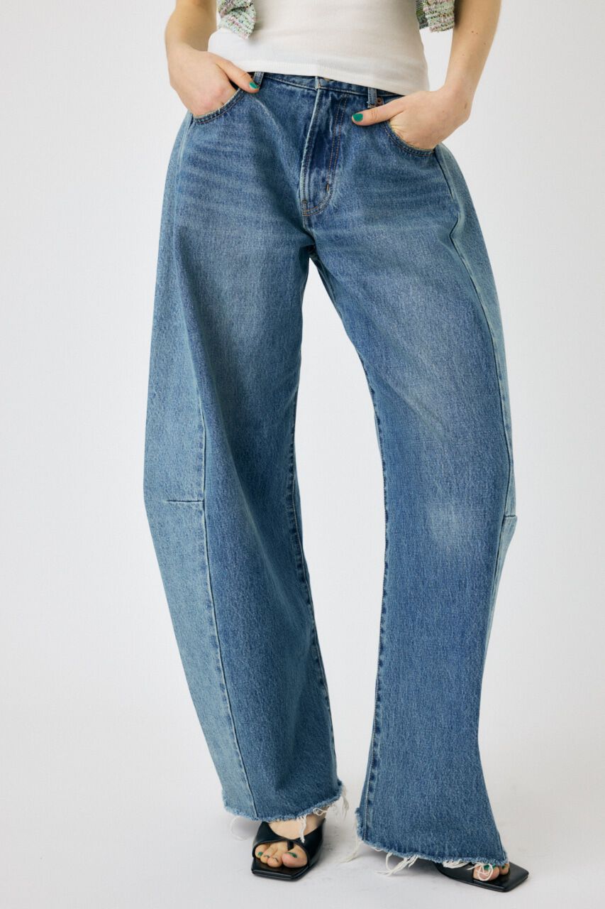MOUSSY「REMAKE WIDE STRAIGHT」|デニム|