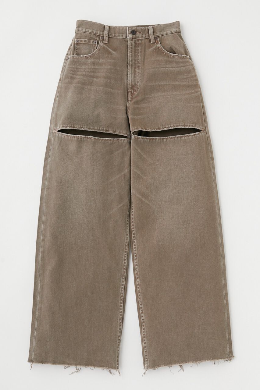 MOUSSY「SLIT WIDE LOOSE STRAIGHT」|デニム|