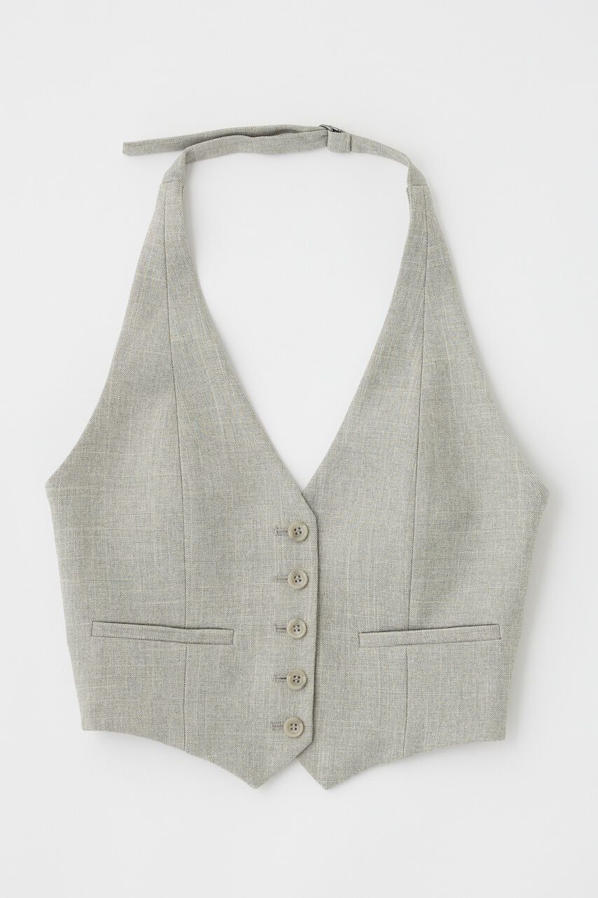 MOUSSY「HALTER NECK SUMMER ベスト」|キャミソール|L/GRY1