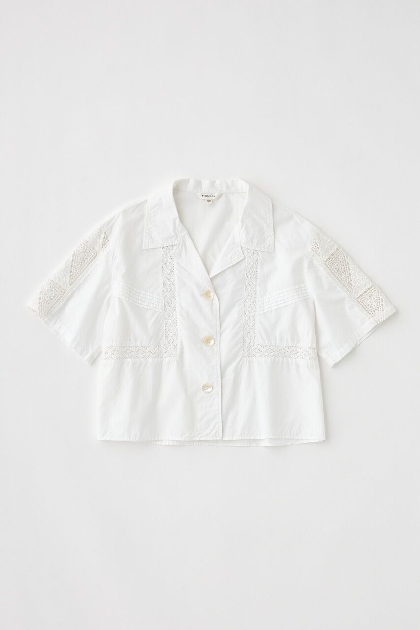 MOUSSY「CROCHET COMBI シャツ」|シャツ・ブラウス|