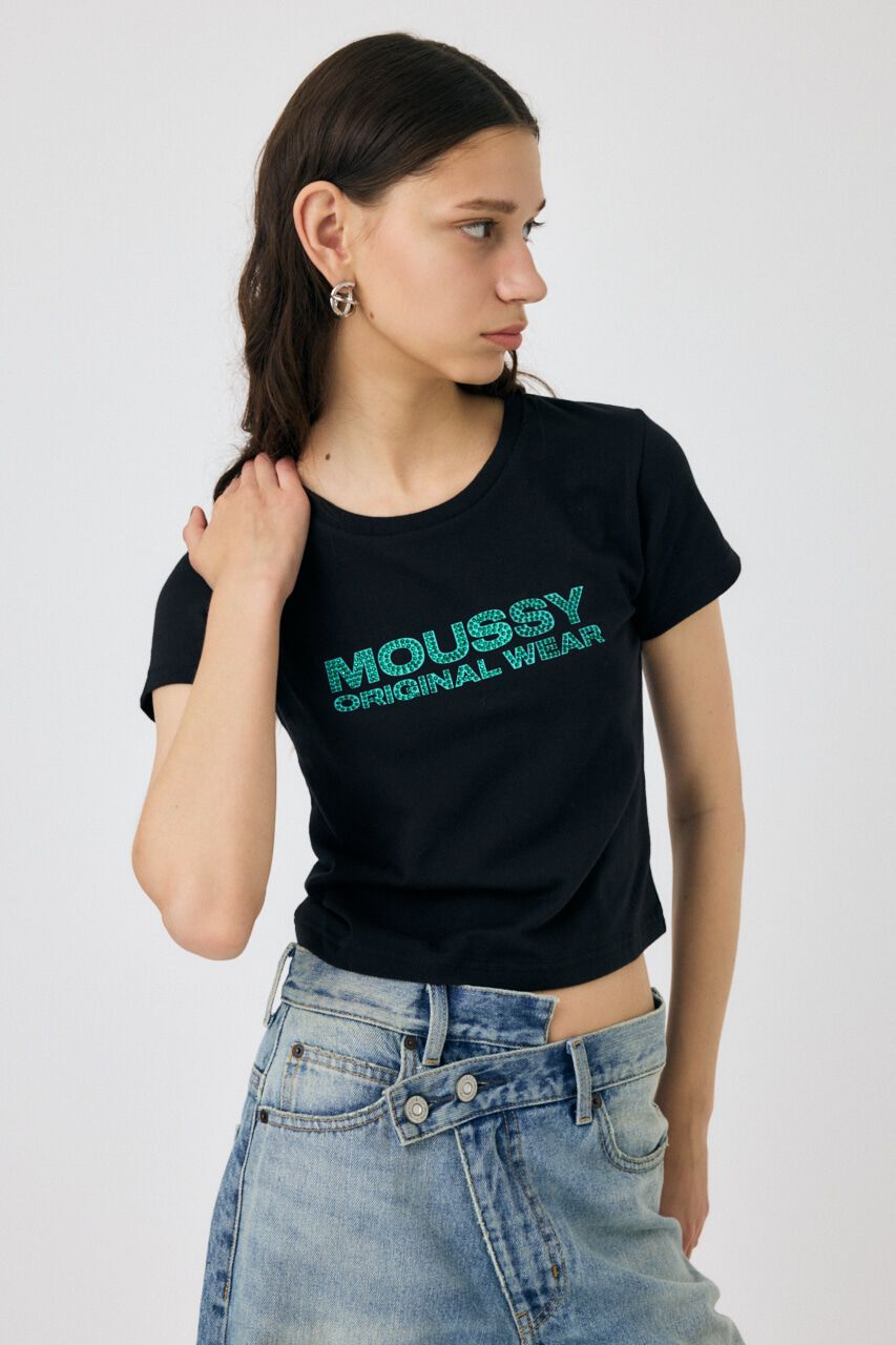 MOUSSY「RHINESTONE MOUSSY Tシャツ」|Tシャツ・カットソー|