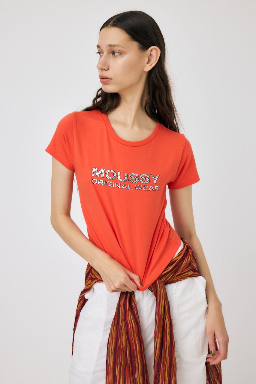 MOUSSY「RHINESTONE MOUSSY Tシャツ」|Tシャツ・カットソー|