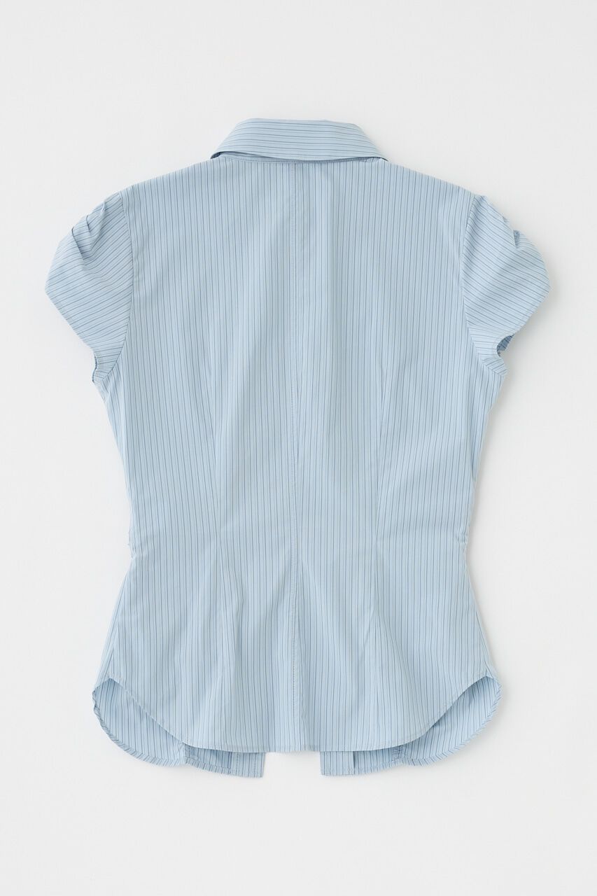 MOUSSY「ZIP UP CAP SLEEVE シャツ」|シャツ・ブラウス|