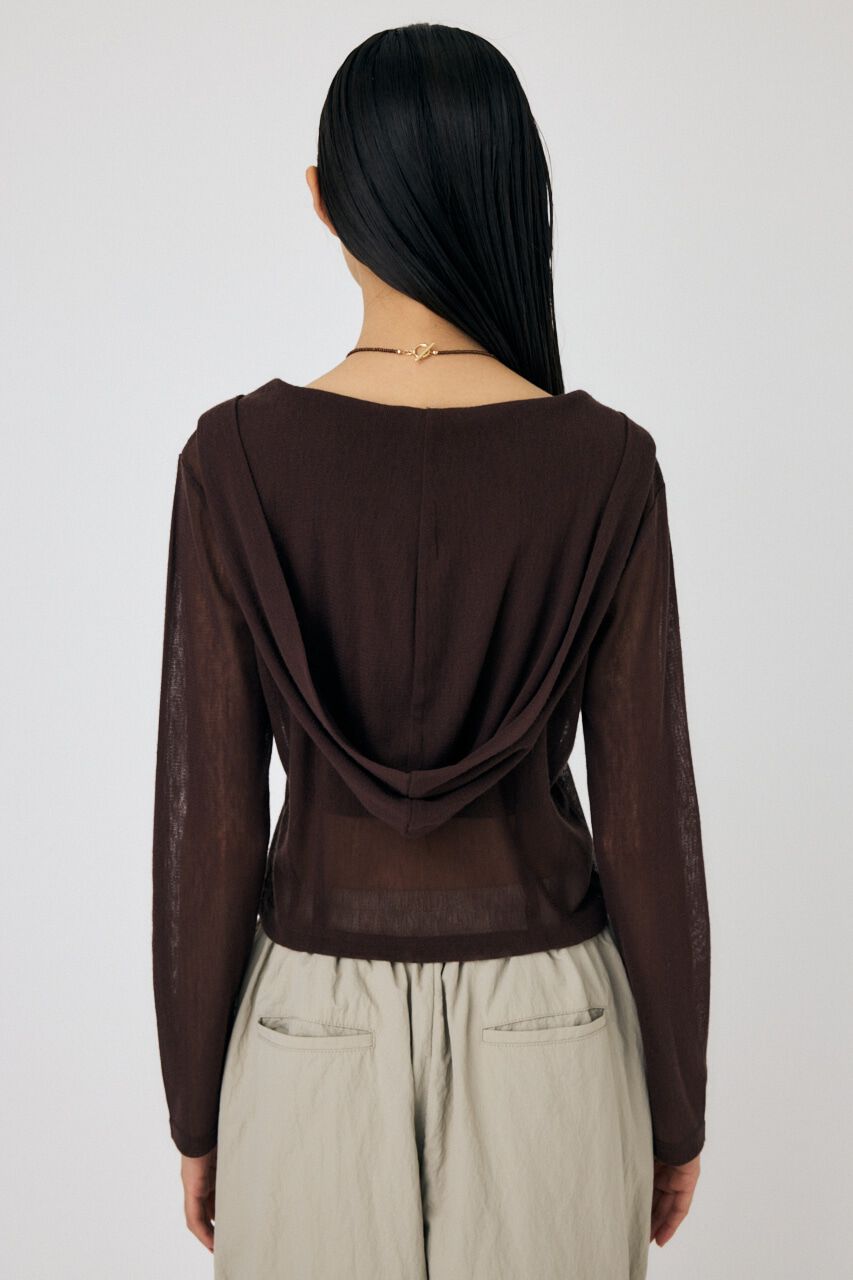 MOUSSY「SHEER CUT フーディ」|パーカー|