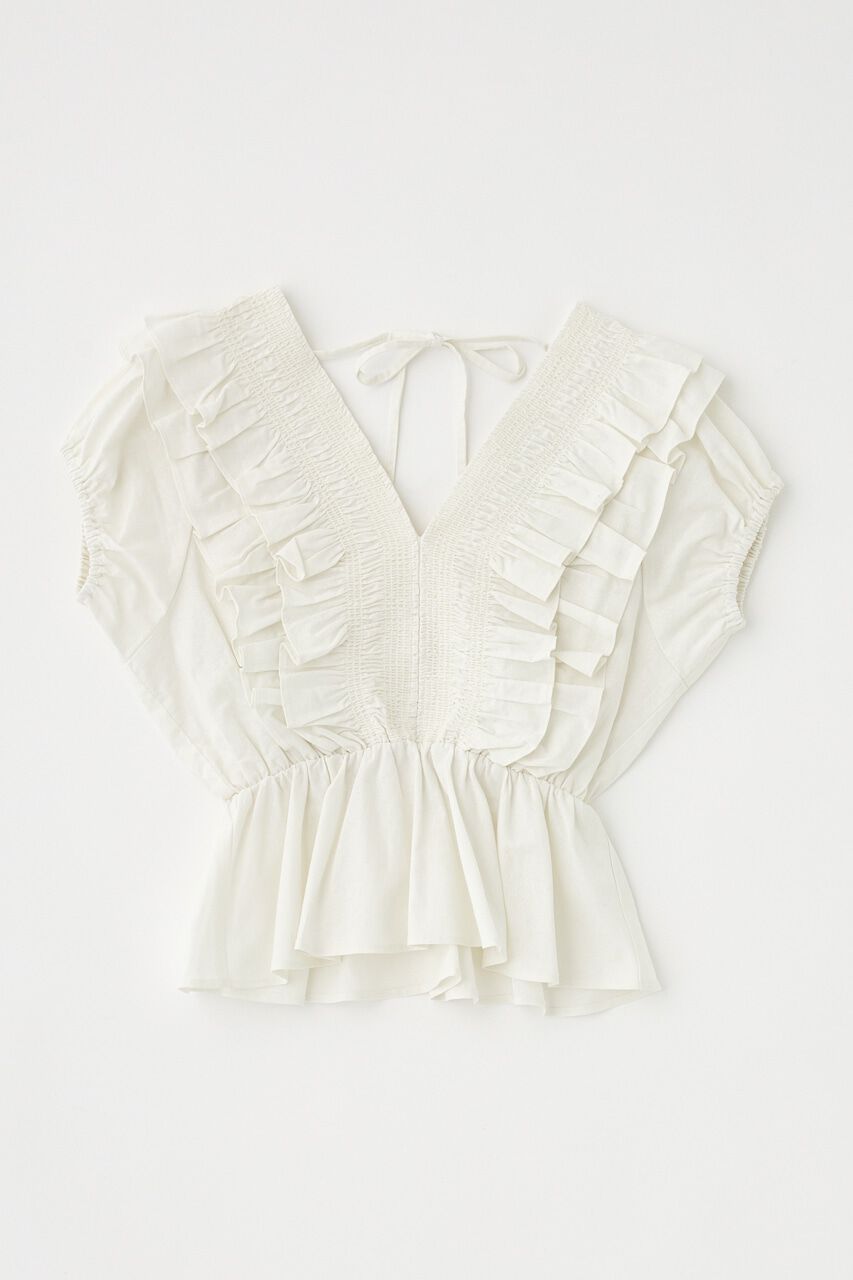 MOUSSY「SHOULDER フリルブラウス」|シャツ・ブラウス|