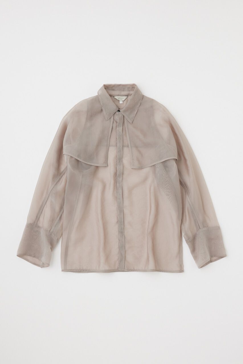 MOUSSY「ｼｰｽﾙｰｼｬﾂ ﾘｻｲｸﾙﾎﾟﾘｴｽﾃﾙ&times;ﾘｻｲｸﾙﾅｲﾛﾝ混ｵｰ 」|シャツ・ブラウス|