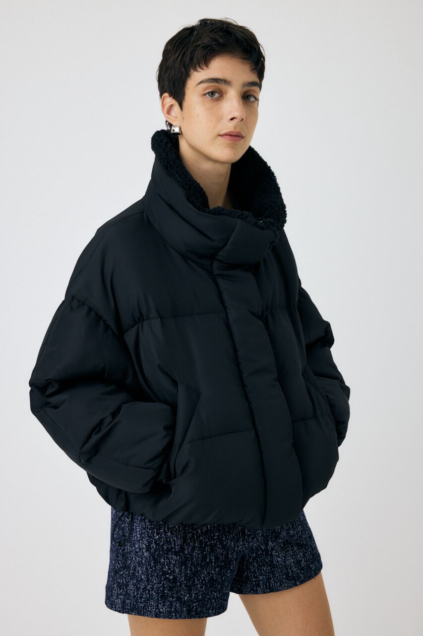 MOUSSY「STAND COLLAR パッファージャケット」|その他|BLK