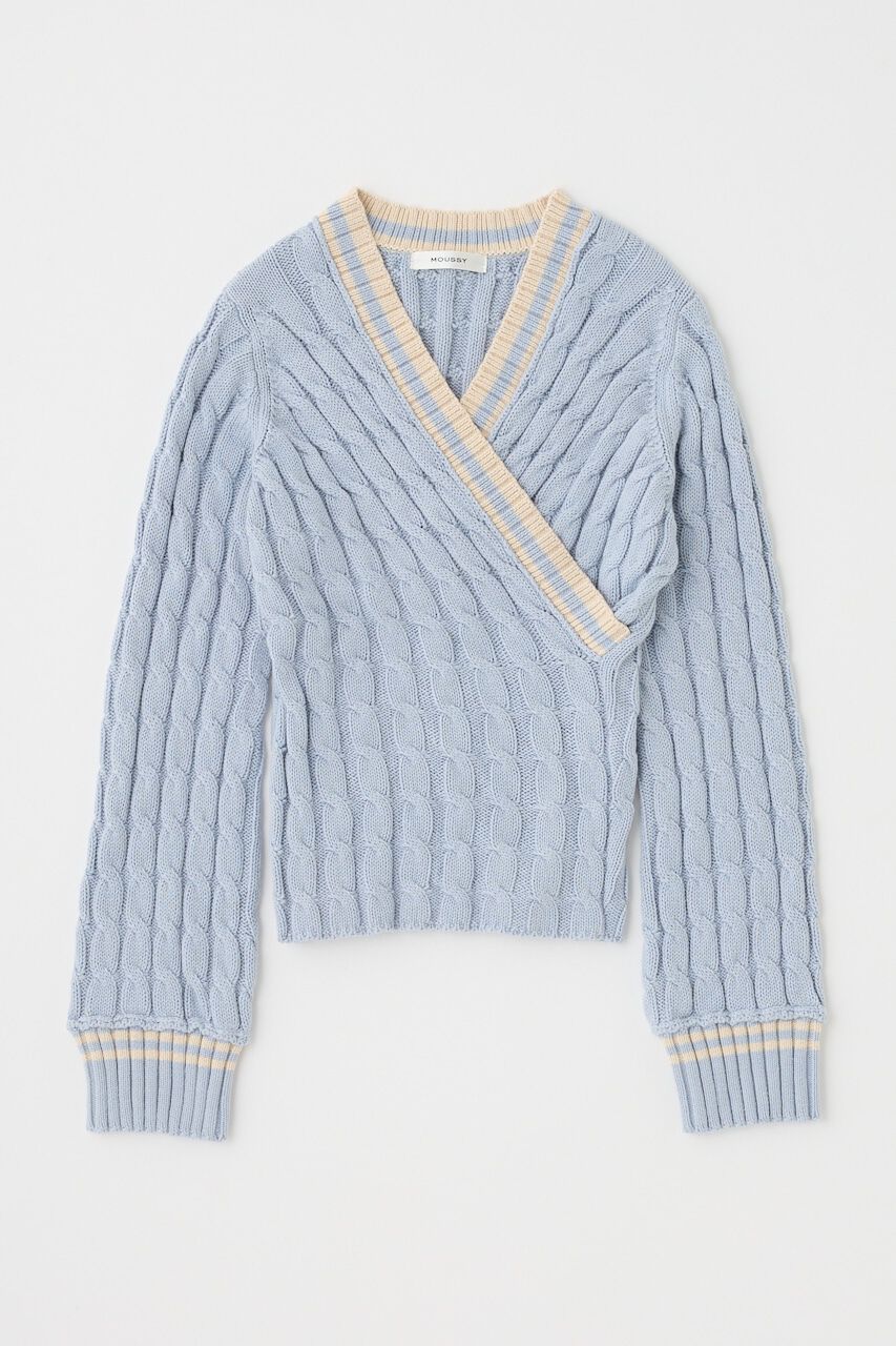 MOUSSY「CABLE LINE ニット」|ニット・セーター|