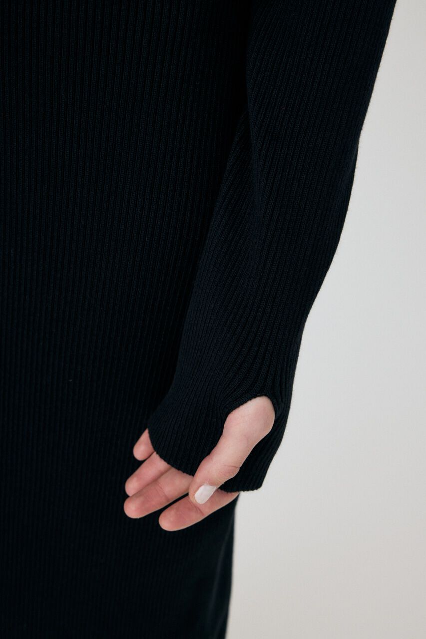 MOUSSY「RIB KNIT ロングドレス」|ワンピース|