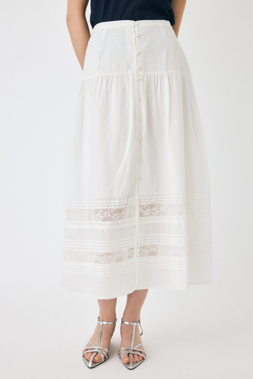 MOUSSY「COTTON マキシスカート」|スカート|WHT