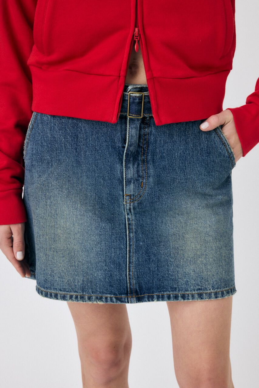 MOUSSY「BELTED DENIM ミニスカート」|スカート|