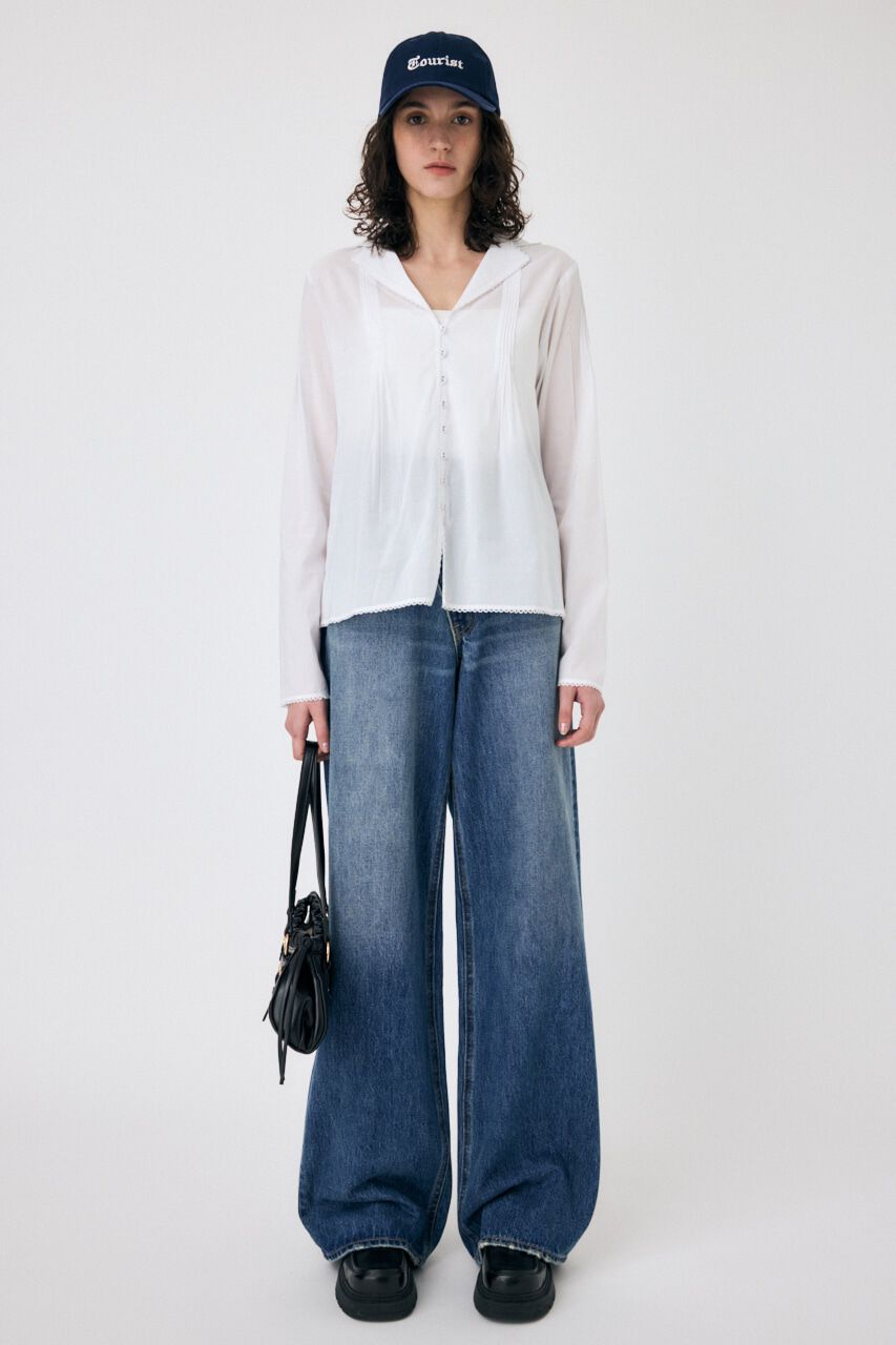 MOUSSY「COTTON PINTUCK ブラウス」|シャツ・ブラウス|