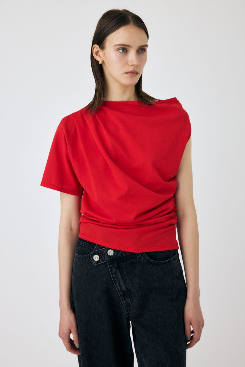 MOUSSY「ONE SHOULDER シアー TEE」|Tシャツ・カットソー|