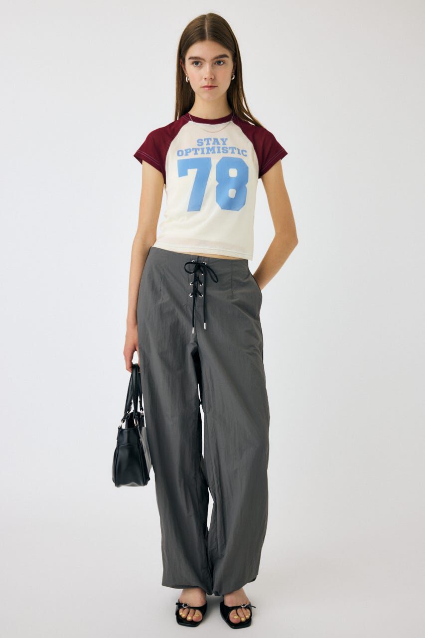 MOUSSY「SHEER PANEL LACE UP パンツ」|その他|