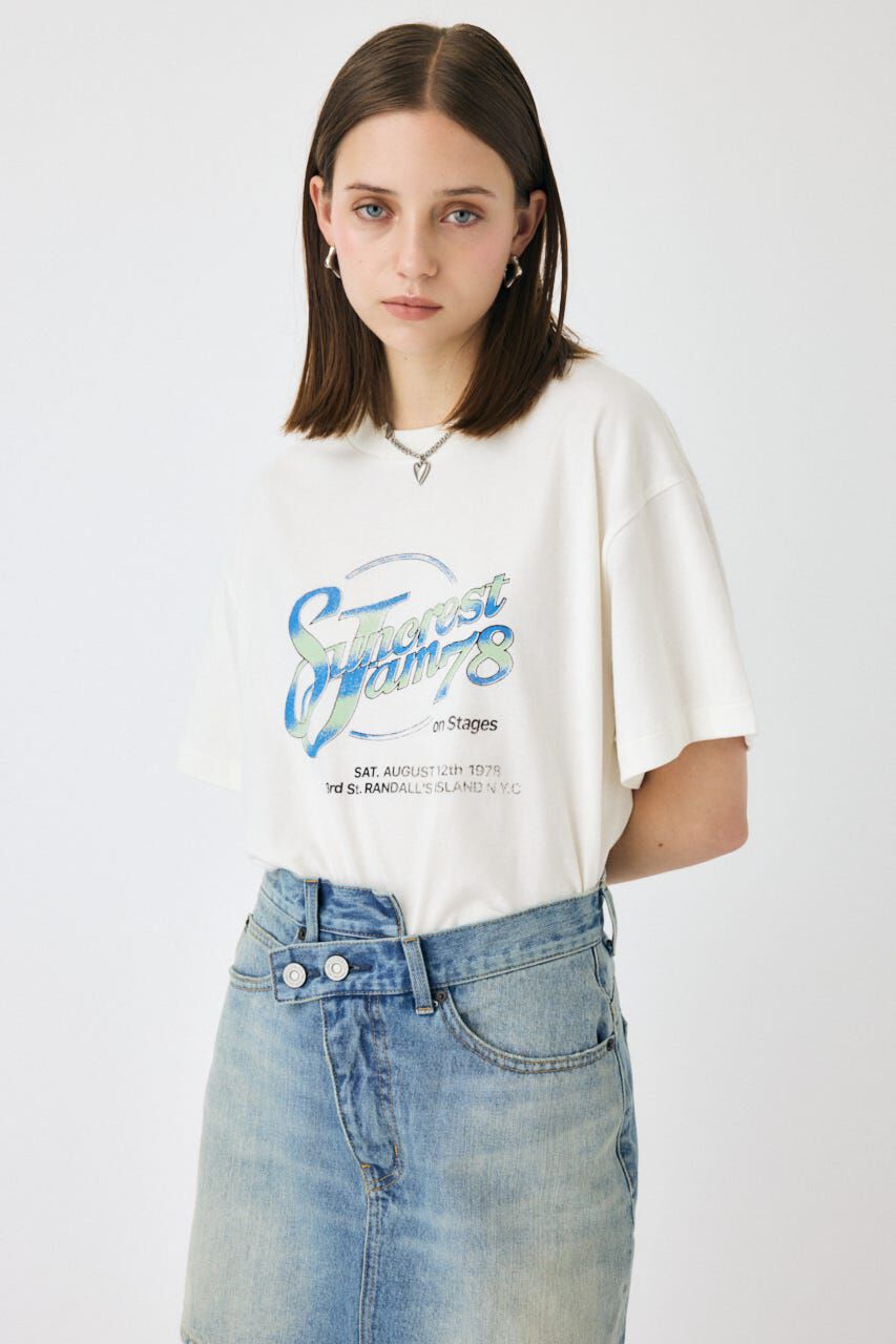 MOUSSY「SUNCREST JAM TEE」|Tシャツ・カットソー|WHT