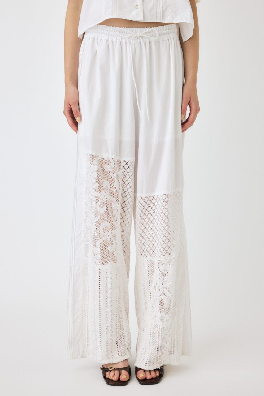 MOUSSY「LACE COMBINE パンツ」|その他|WHT