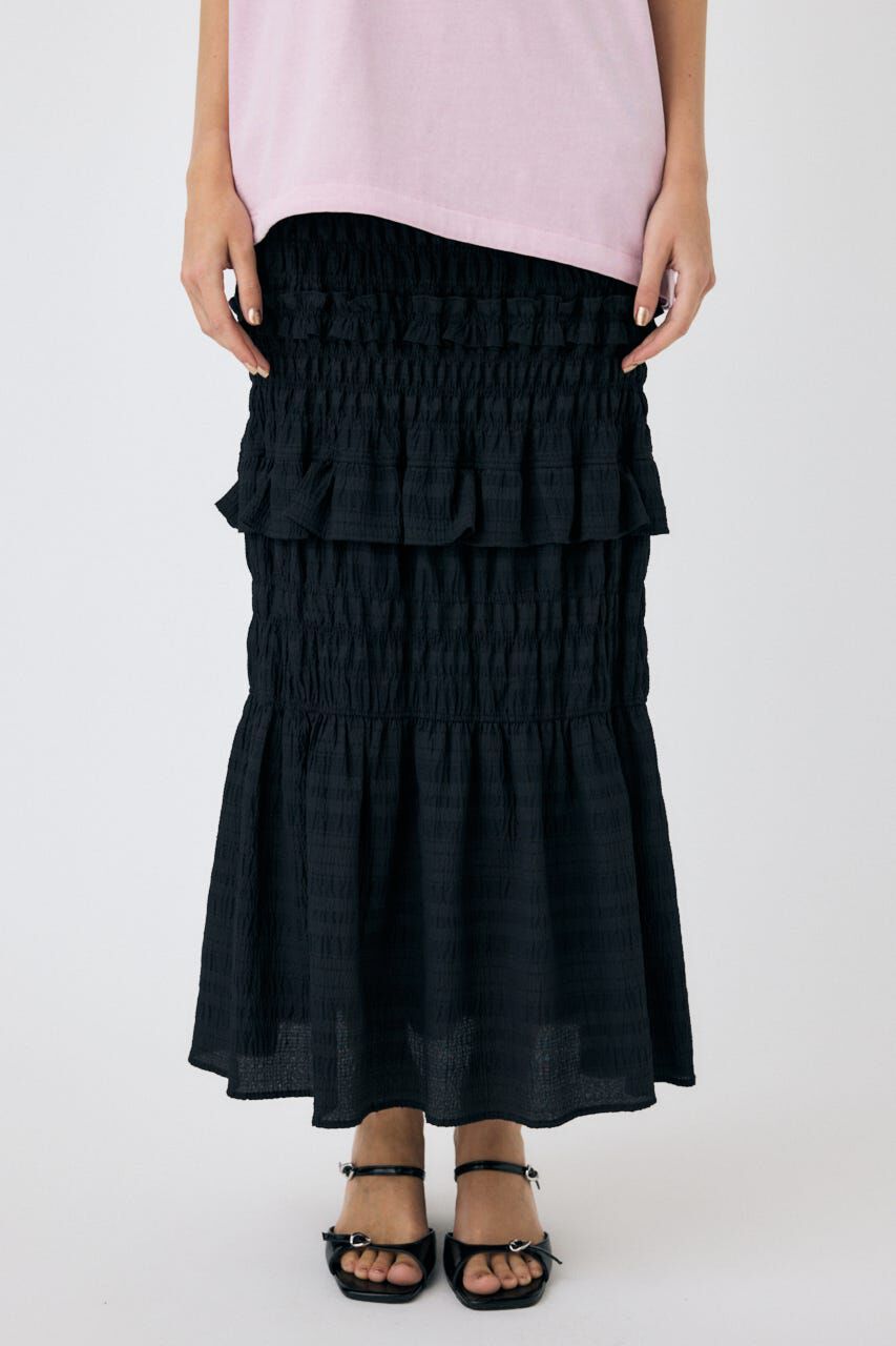 MOUSSY「SHIRRING LONG スカート」|スカート|