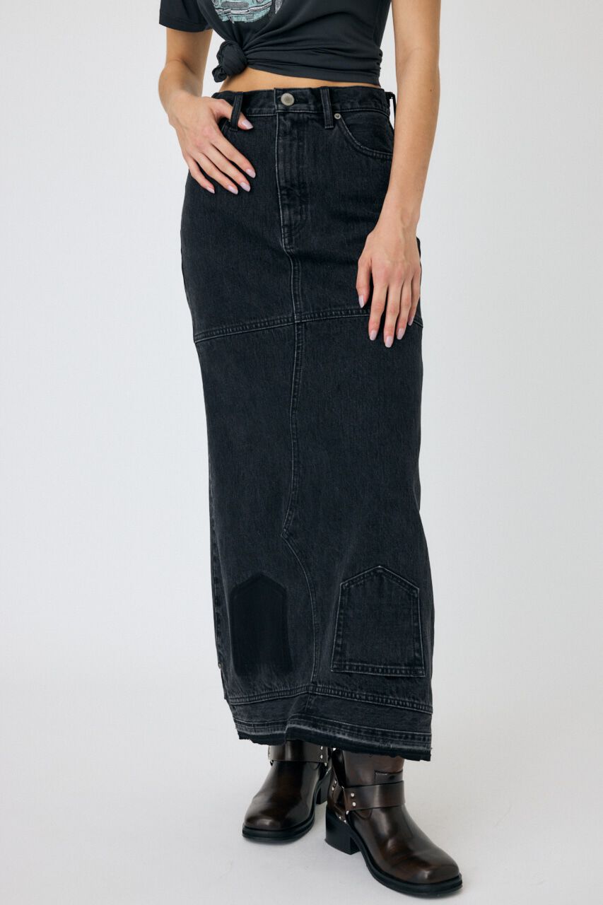 MOUSSY「UPSIDE DOWN REMAKE デニムスカート」|スカート|