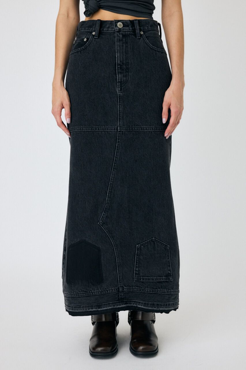 MOUSSY「UPSIDE DOWN REMAKE デニムスカート」|スカート|
