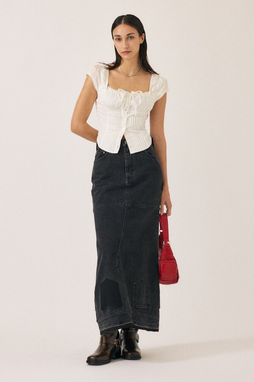 MOUSSY「UPSIDE DOWN REMAKE デニムスカート」|スカート|