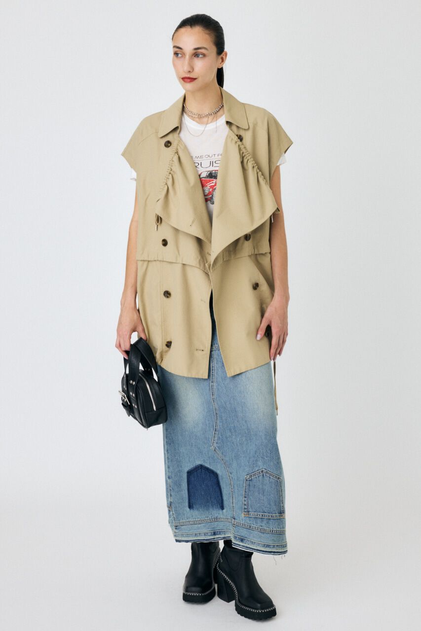 MOUSSY「UPSIDE DOWN REMAKE デニムスカート」|スカート|