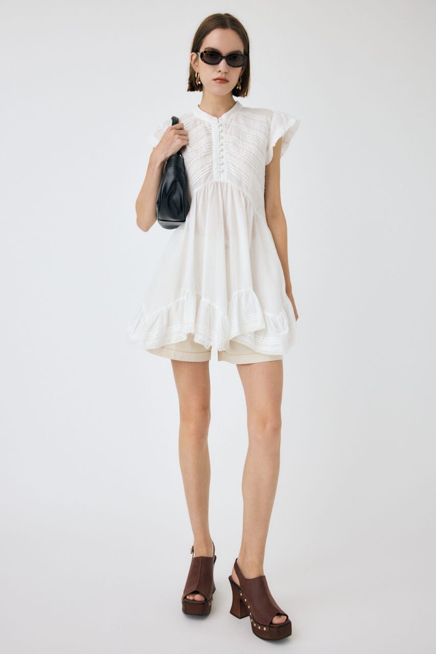 MOUSSY「DENIM タック ショーツ」|デニム|