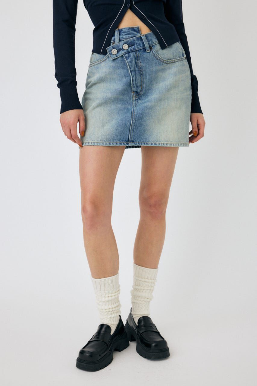 MOUSSY「CROSS WAIST ミニスカート」|スカート|