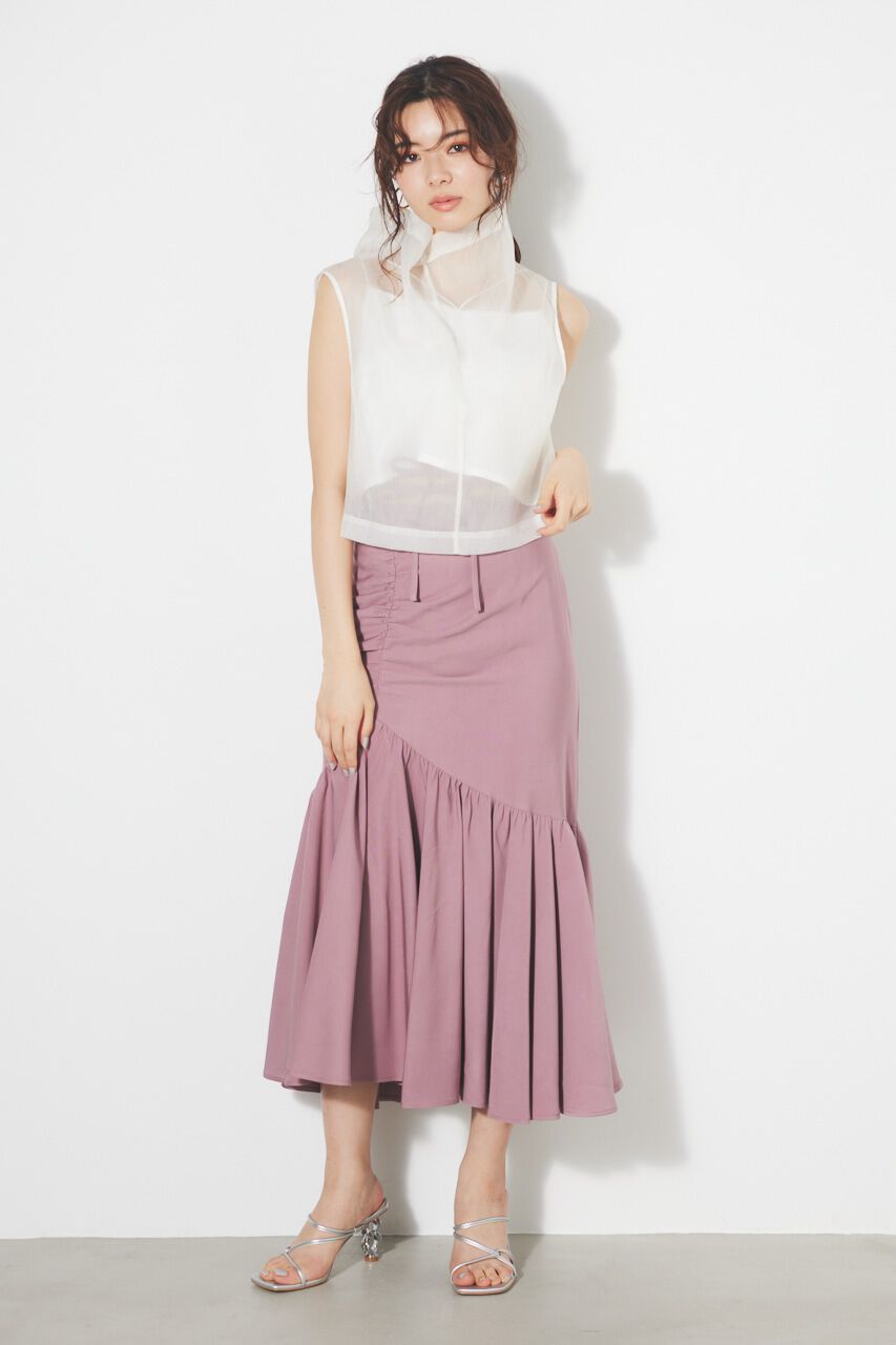 rienda「オーバーNCシースルーTOP」|シャツ・ブラウス|