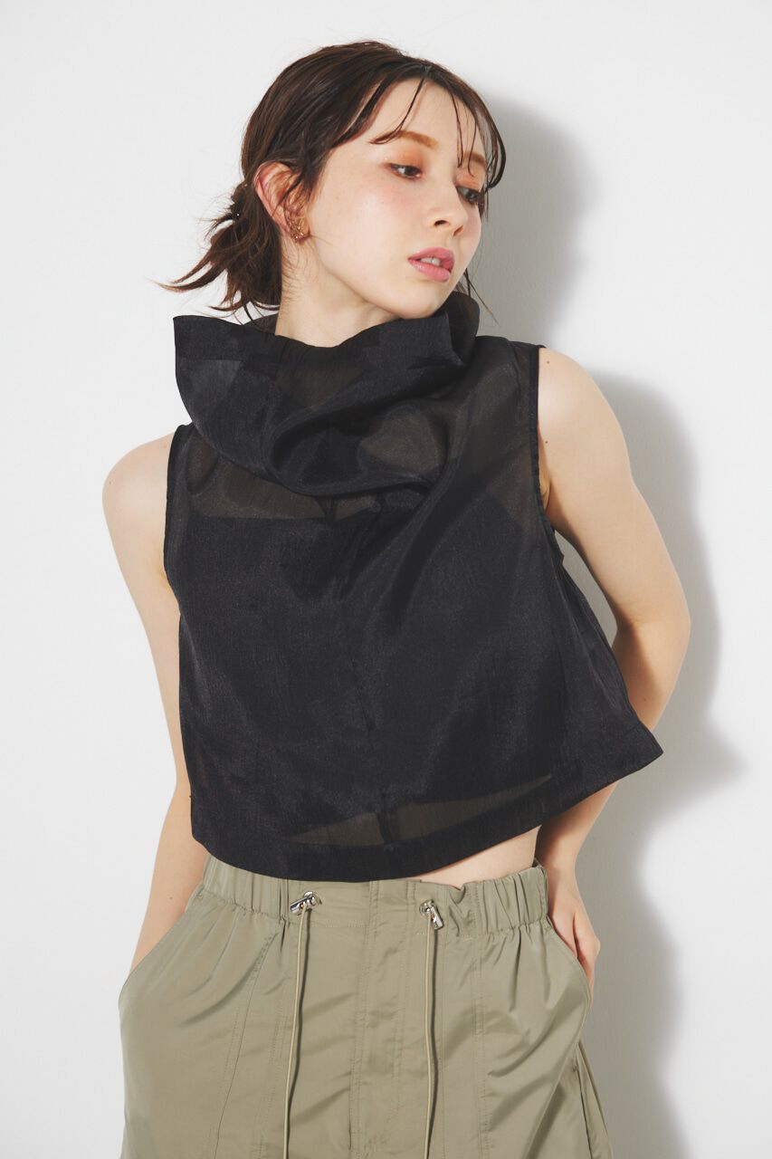 rienda「オーバーNCシースルーTOP」|シャツ・ブラウス|